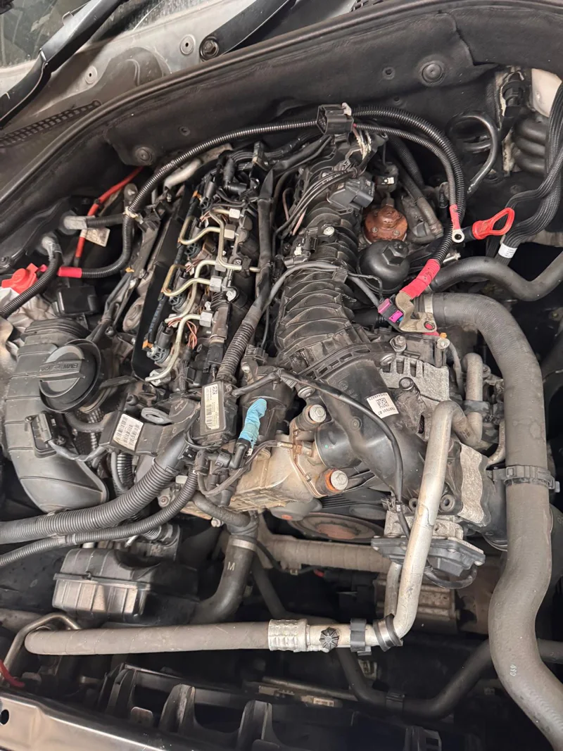 BMW 5 Series N47 engine bay at the SGTM workshop