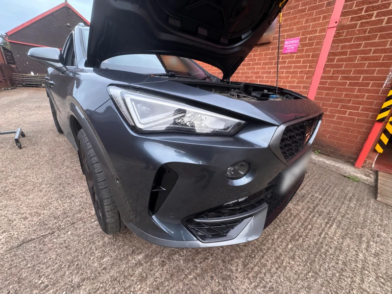 Cupra Formentor V2 exterior with registration obscured
