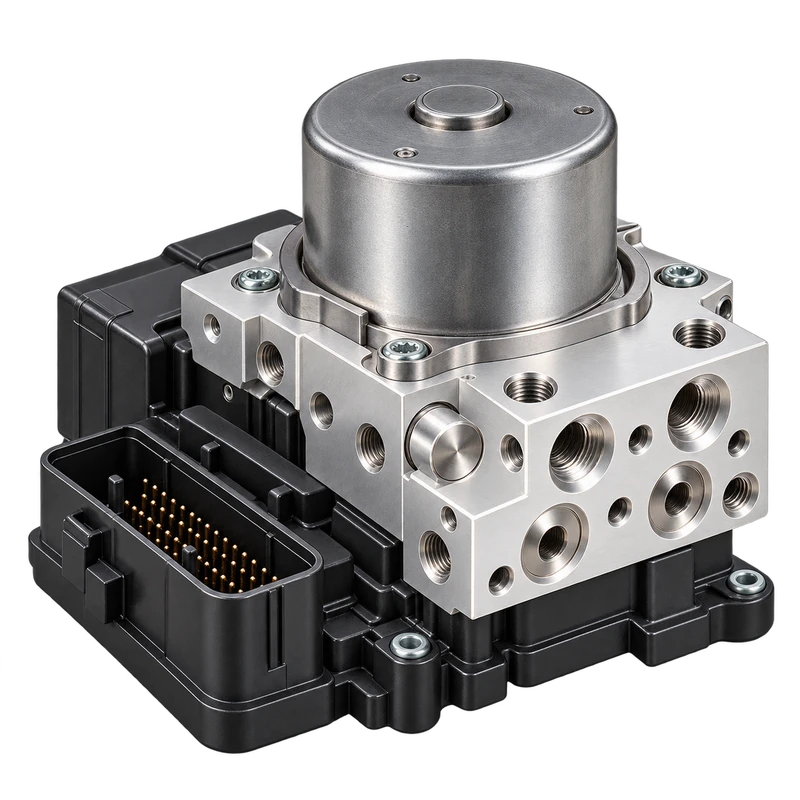 Automotive ABS hydraulic control unit isolated