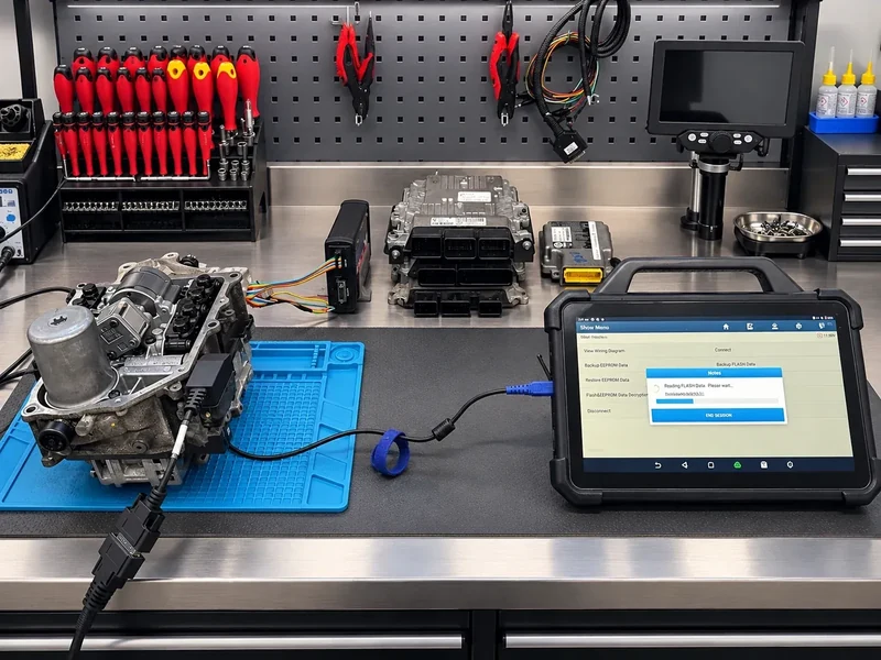Audi automatic transmission TCM DQ200-G2 programming case study at SG-Tronic Motorsport