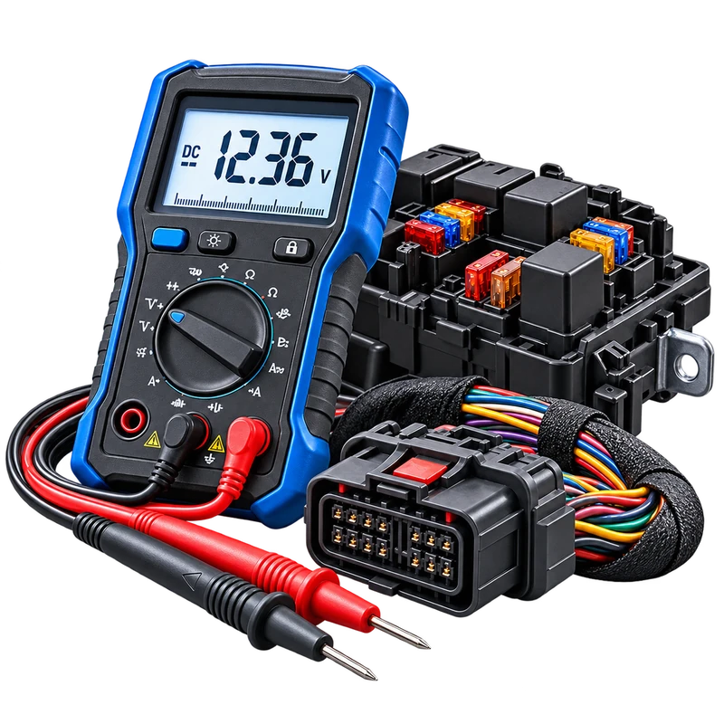 Automotive diagnostic probes, multimeter tools and electrical test components