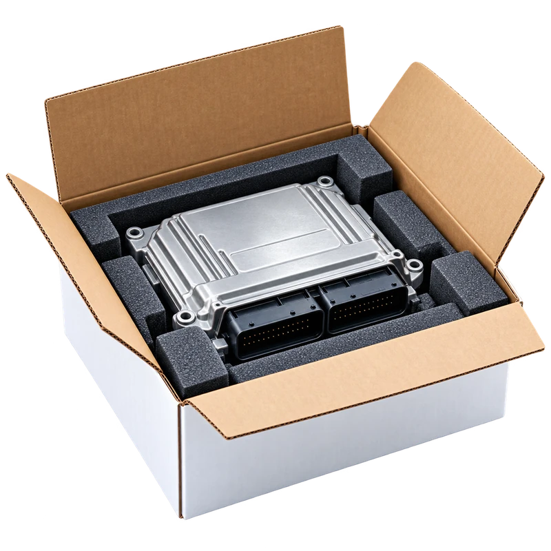 Automotive electronic control module isolated for hybrid vehicle control programming